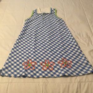 Chez Ami blue check sundress